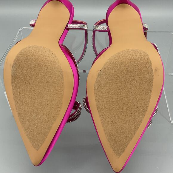 NEW Madden Girl Women’s Dreamy Satin Stiletto Heels Pink Size 7 - Picture 11 of 11